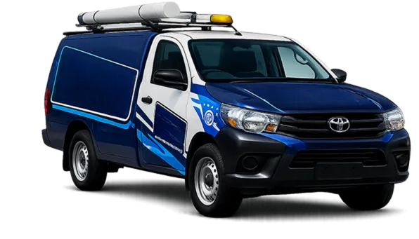 Service van parked on a Fairfield West street